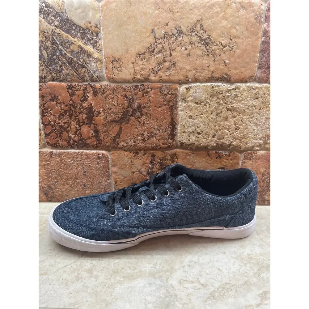 Lugz Canvas Sneakers Men’s Size 9 Blue Casual Lace Up Shoes Athletic